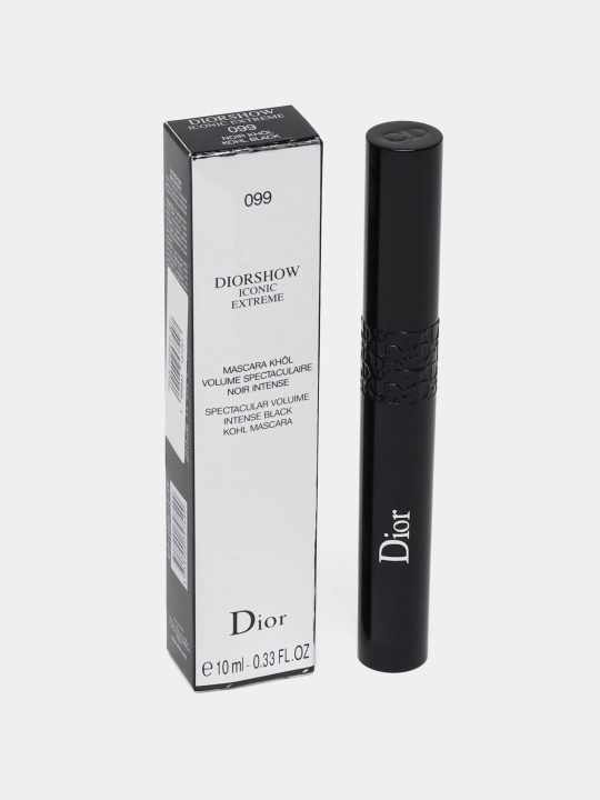 Kipriklar uchun DIORSHOW suvga chidamli, qora, uzaytiruvchi, hajm beruvchi tush, 10 ml