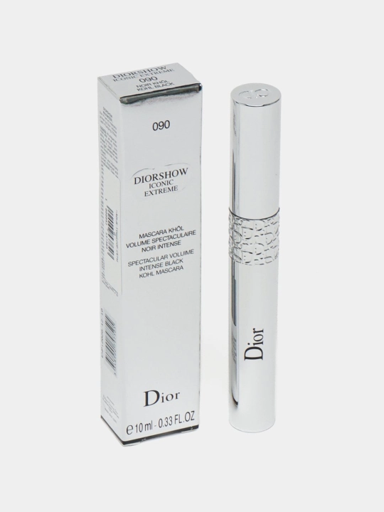 Kipriklar uchun DIORSHOW suvga chidamli, qora, uzaytiruvchi, hajm beruvchi tush, 10 ml