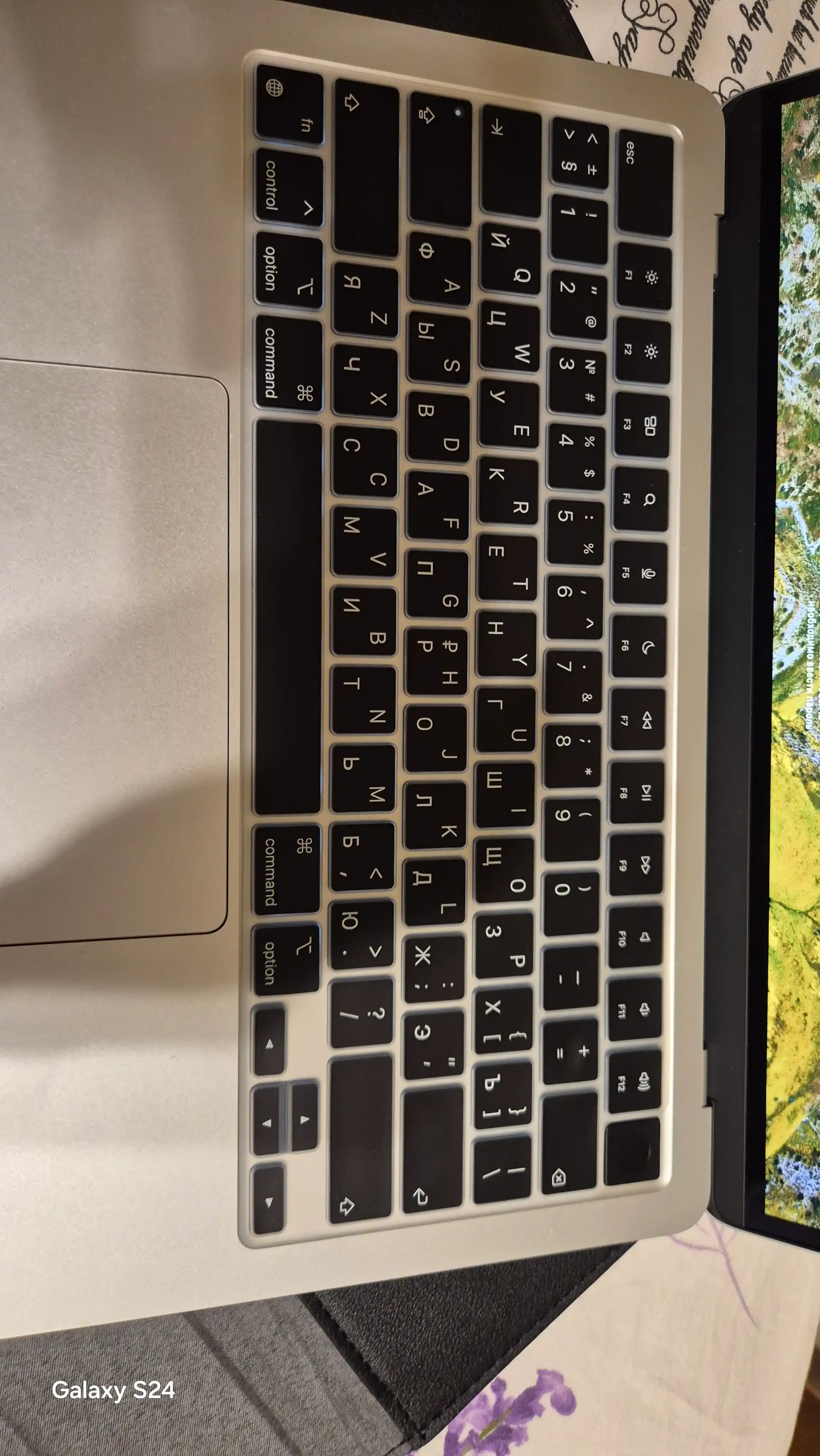 Чехол для клавиатуры MacBook Pro 14/16/ Air 15.3/13.6,Neo,M5, M4, M3, M2, M1, Max, Rus/Eng