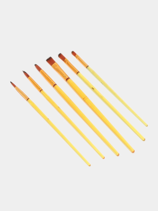 Tabiiy cho'tkalar to'plami Belka, 6 dona, 1, 2, 3, 4, 5, 6, Camis-C NB-760
