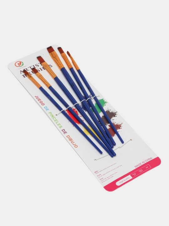 Tabiiy cho'tkalar to'plami Belka, 6 dona, 1, 2, 3, 4, 5, 6, Camis-C NB-760