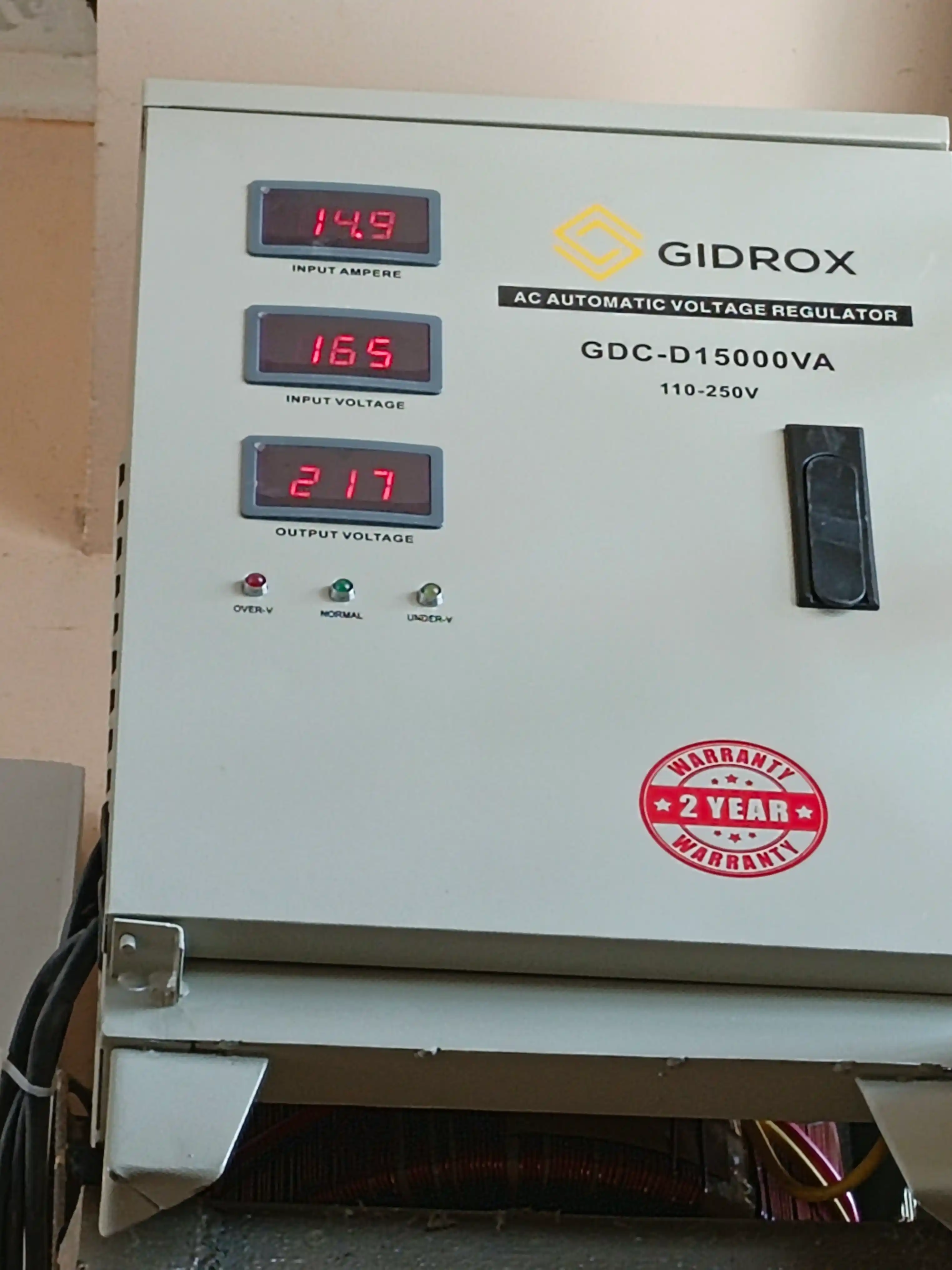Kuchlanish stabilizatori GIDROX 5-KVA, 10-KVA, 15-KVA, 30-KVA, later