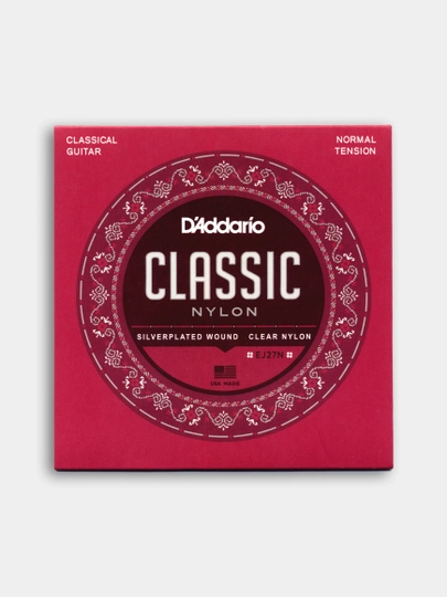Струны D'Addario EJ27 Нейлон для классической гитары, Normal Tension CLASSIC + 1 медиатр — ГИТАРА-DADEJ27