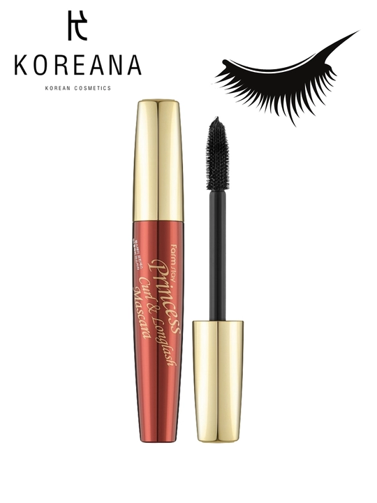 Bukuvchi va cho'zuvchi kipriklar uchun tush FARMSTAY Princess Curl & Longlash Mascara - 