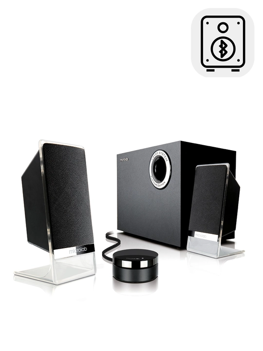 Sambufer Microlab M‑200BT Platinum / 2.1 / 50 Вт RMS (2×12 Вт + 26 Вт) / Bluetooth 4.0 - 