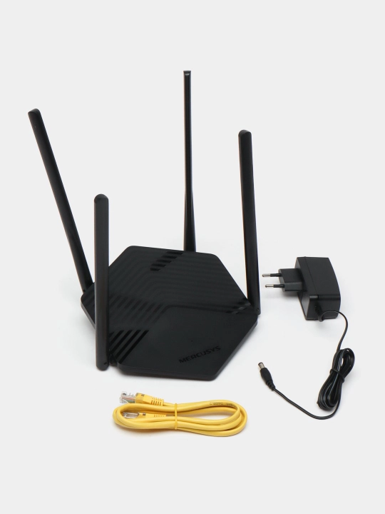 Mercusys MR60X ikki diapazonlik Wi-Fi router 6-avlod AX1500 (uztelecom GPON ga tushmaydi)