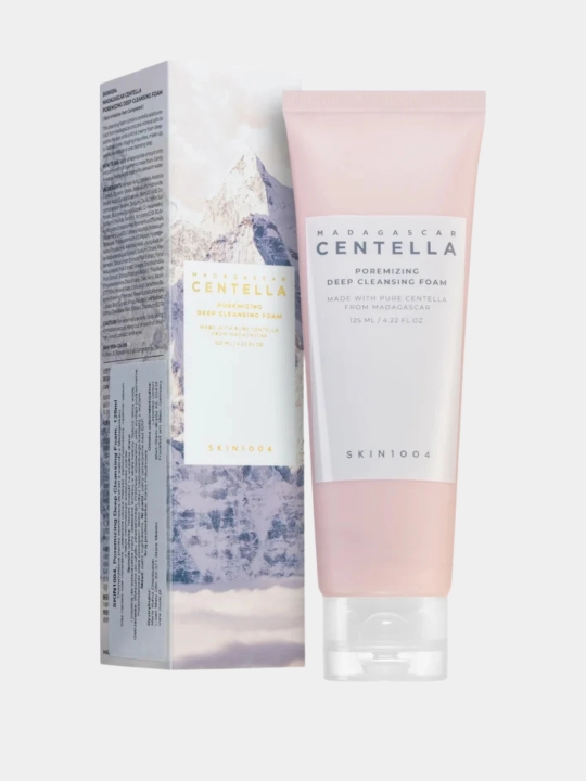 Centella skin1004 teshiklarni toraytirish uchun krem, zardob, yuvinish uchun gel, tonik