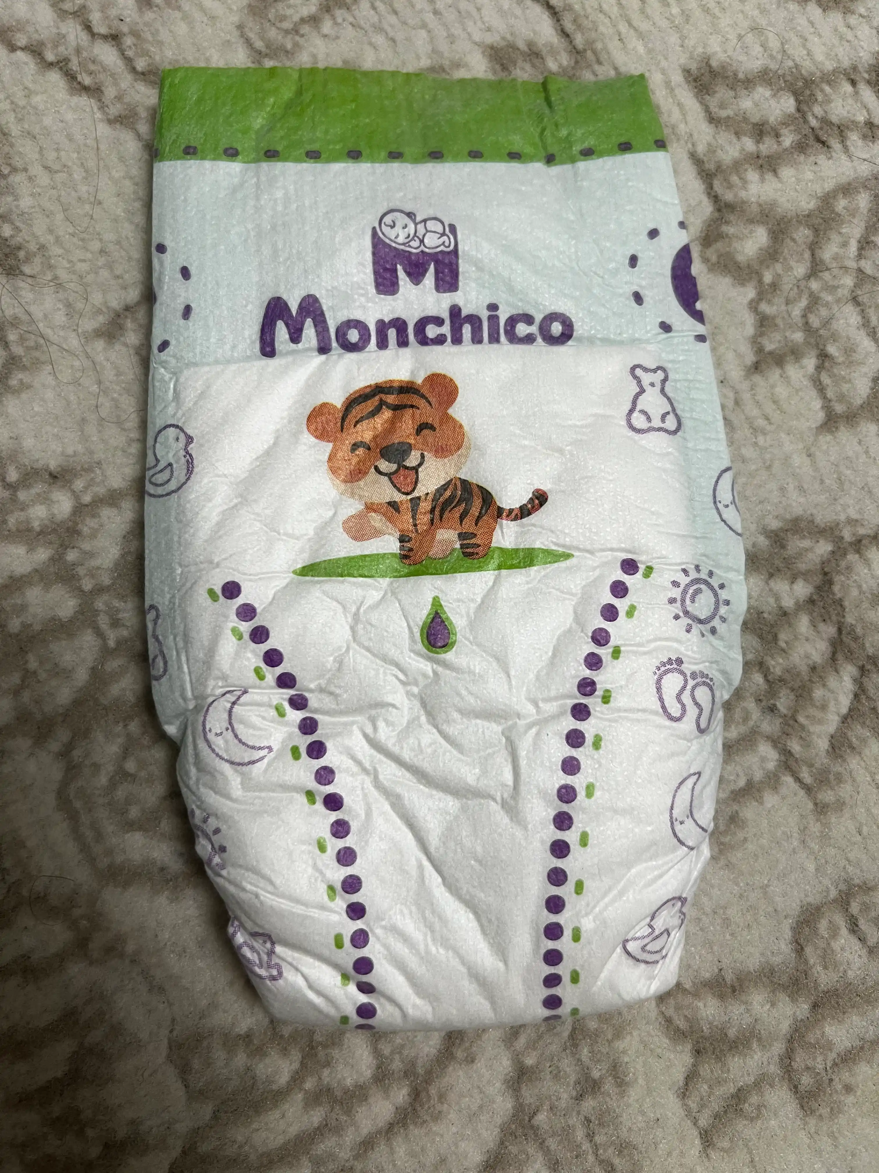 Tagliklar Monchico Eco+, o'lchami  2, 4-8 kg, 72 dona