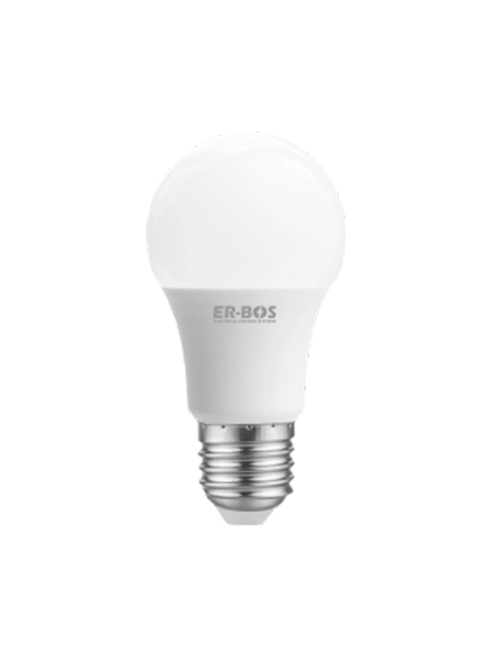 LED lampa, 5Vt-18Vt, E27, ERBOS, energiya tejamkor, diodli, 6500K, 3000K