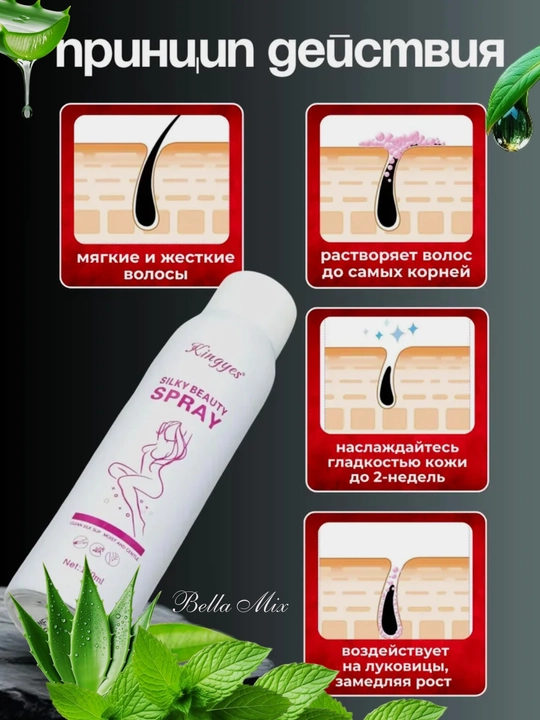 Спрей для депиляции Silky Beauty, 150 мл