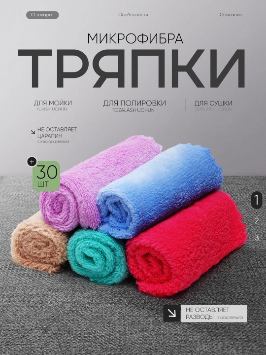 Тряпка микрофибра