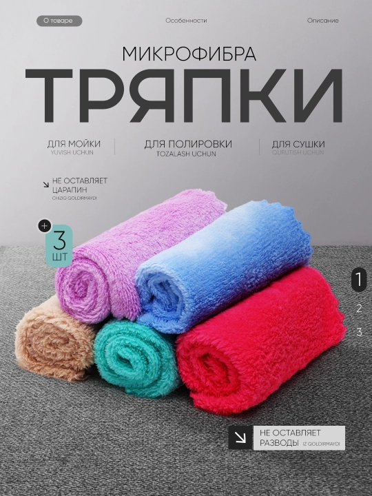 Тряпка микрофибра
