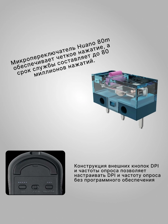 O‘yin simsiz sichqonchasi Keychron M3 BT/WL/USB-A/USB-C, 1K, RGB, 70 soatgacha, M3A1A3