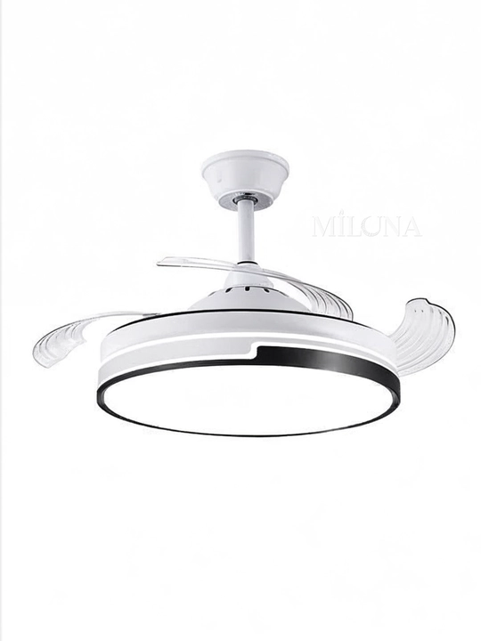 Люстра с вентилятором потолочная подвесная LED, 3 режима света, 6 скоростей вентилятора