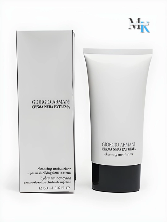 Очищающий и увлажняющий крем для лица - Giorgio Armani Crema Nera Extrema Cleansing, 150 мл