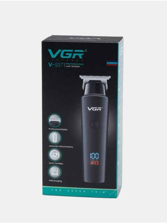 Триммер для бороды, усов и волос VGR V-937, V-947, V-363, V-331, V-123, V-001, беспроводной