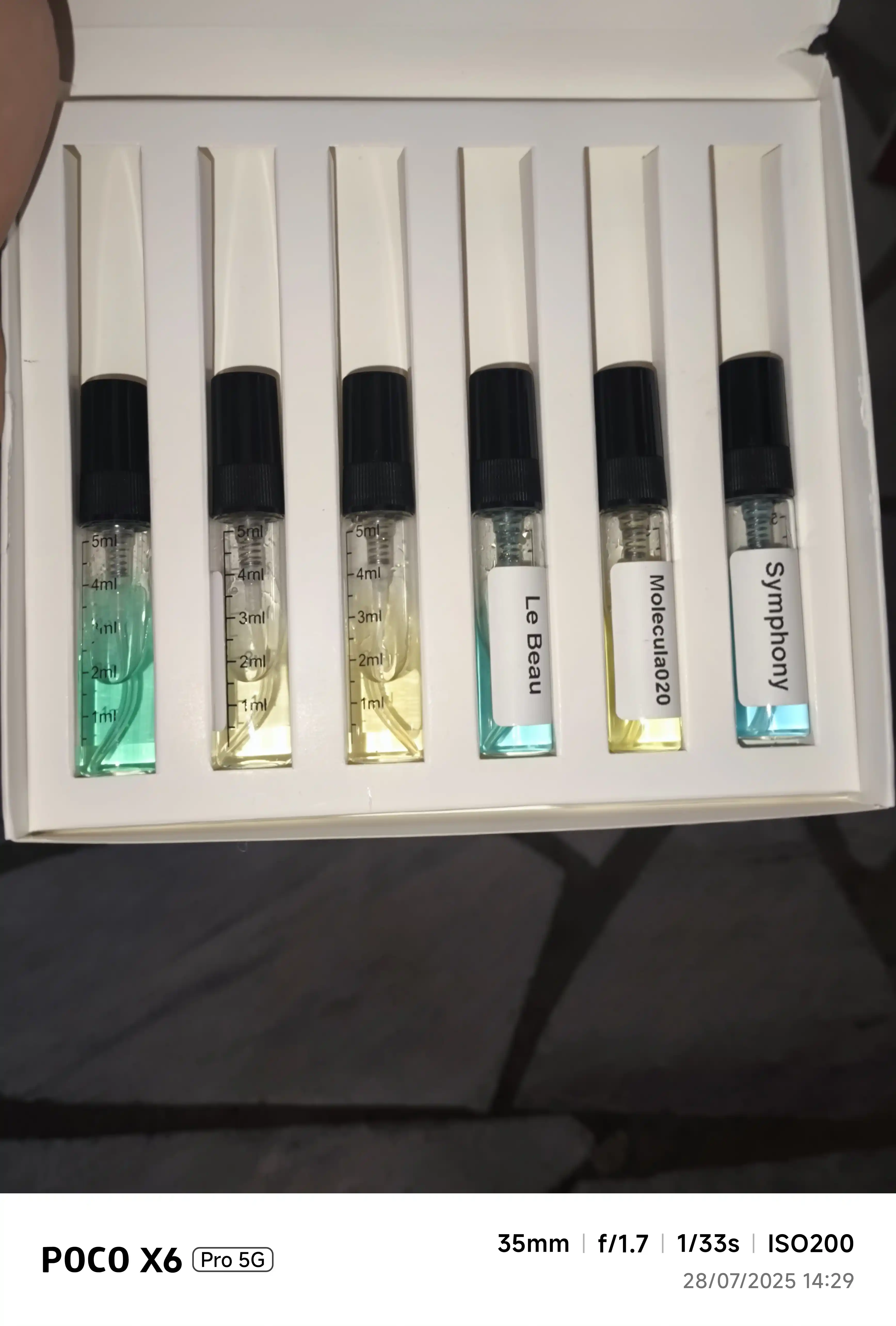 Erkaklar uchun atir nabor, Kirke, Molekula, Symphony, Le Beau, Marijuana, Tobacco Vanille