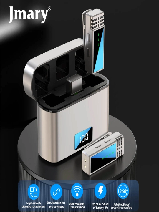 Professional mikrofon MARI MW-15, smartfonlar uchun, 2.4G, TYPE-C, ilmoqcha