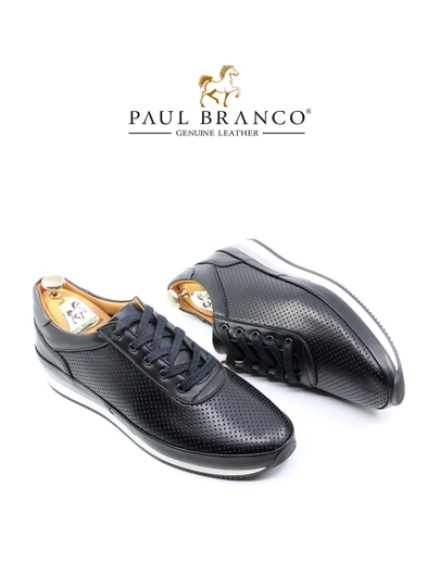 Tabiiy teridan tikilgan kundalik sneaker poyabzal Paul Branco 01721