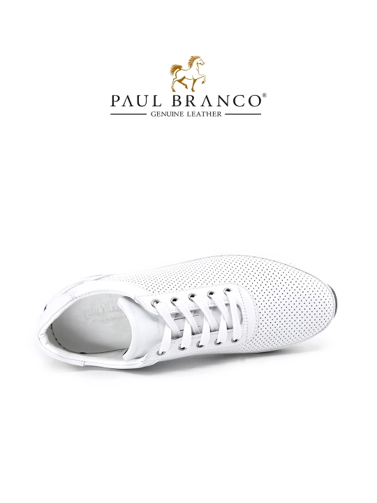 Tabiiy teridan tikilgan kundalik sneaker poyabzal Paul Branco 01721