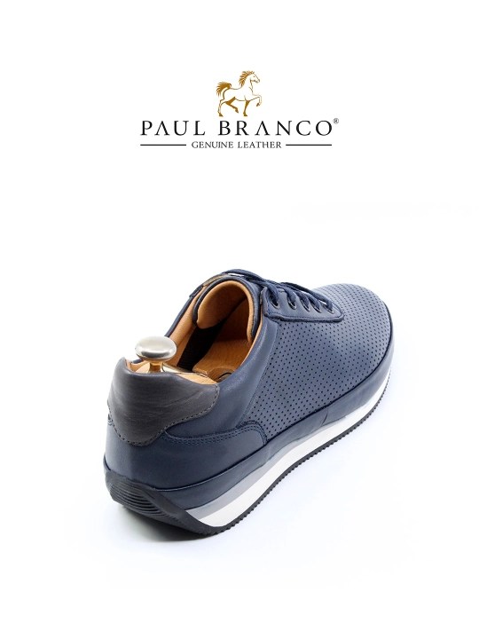 Tabiiy teridan tikilgan kundalik sneaker poyabzal Paul Branco 01721