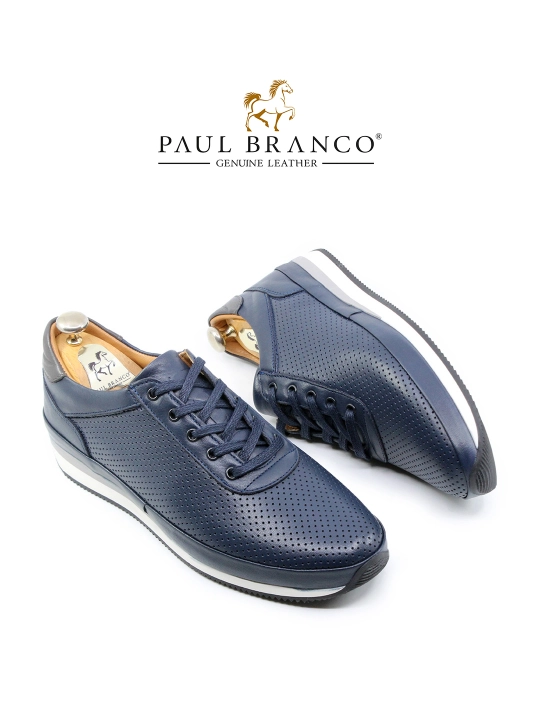 Tabiiy teridan tikilgan kundalik sneaker poyabzal Paul Branco 01721