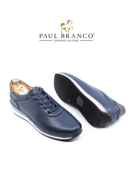 Tabiiy teridan tikilgan kundalik sneaker poyabzal Paul Branco 01721