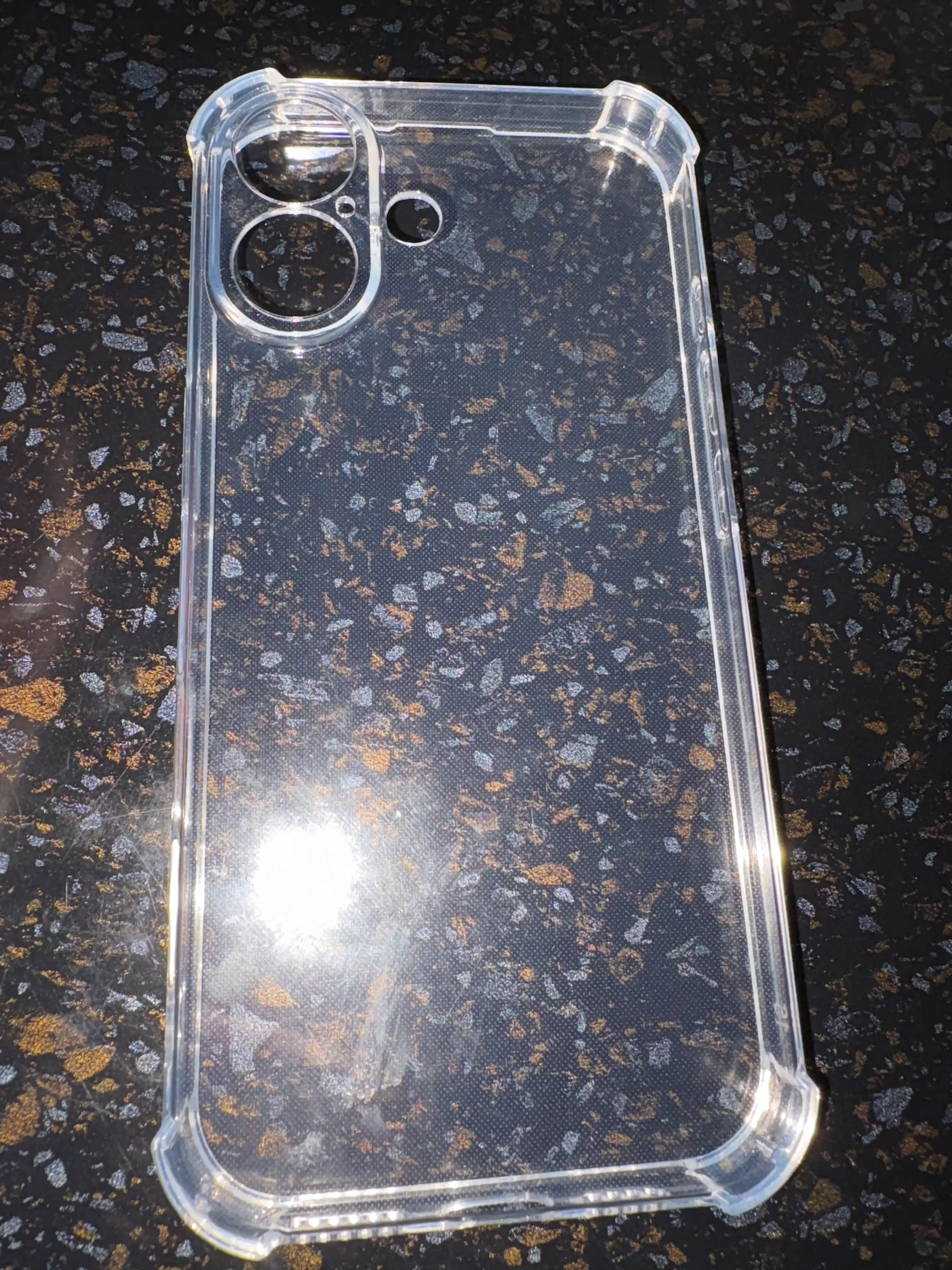 Chexol iPhone 7, 8, SE, XS, 11,12,13,14,15,16,17,Pro,Max,Plus,Mini uchun, shaffof, silikon