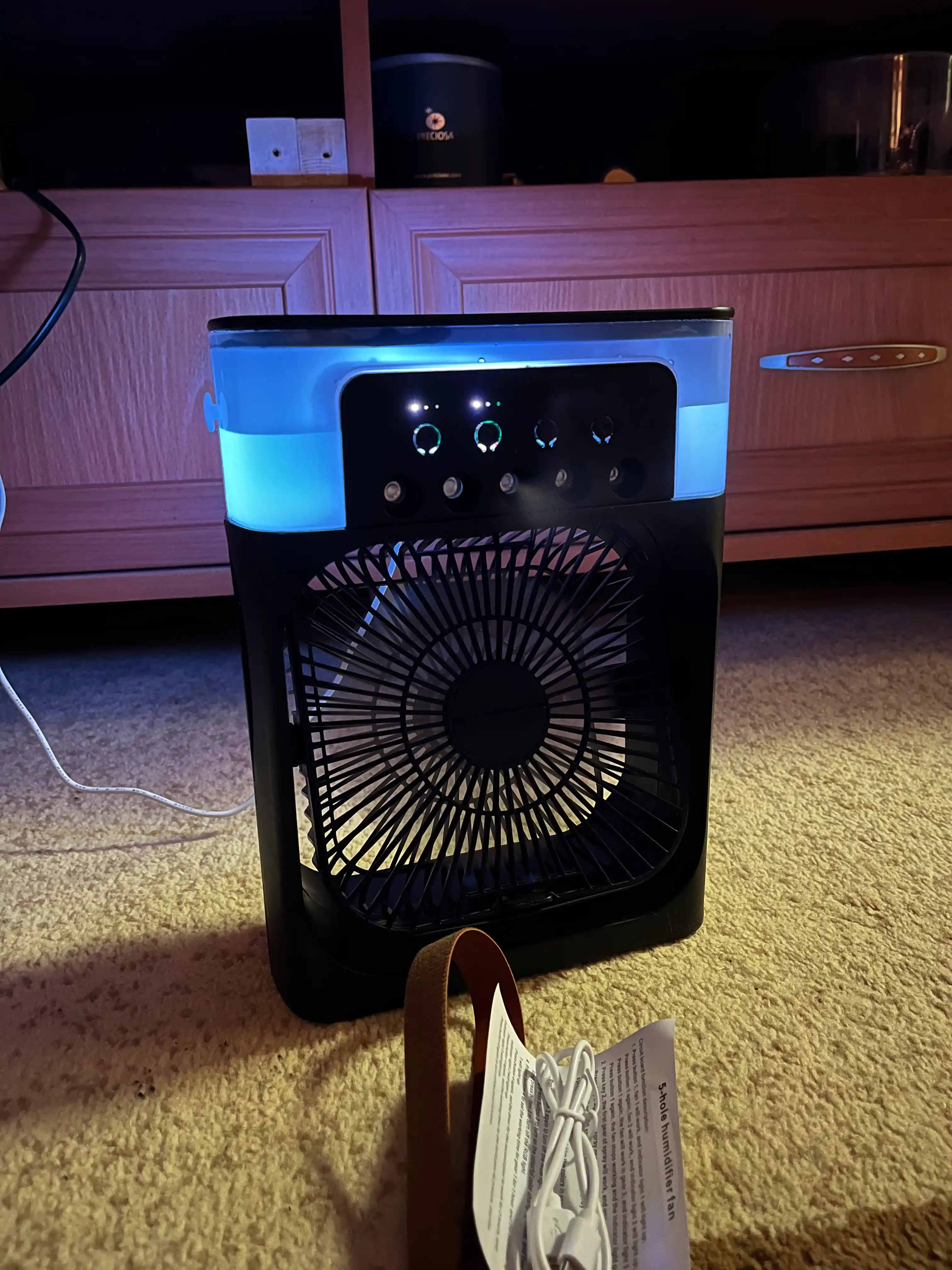 Suvli mini ventilyator, portativ mini konditsioner, ventilyatorcha