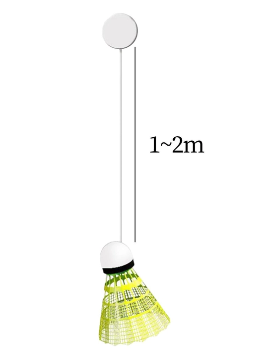 Badminton o‘rganish uchun to‘plam — yopishtiriladigan trenajor, to‘plar va raketka bilan