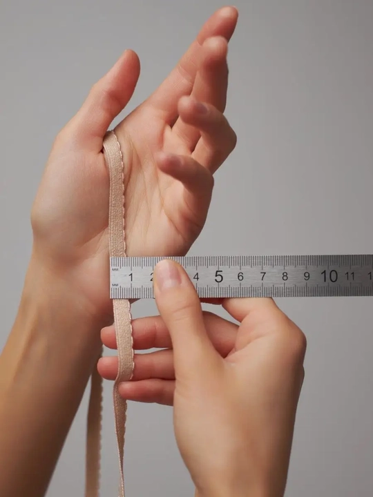 Festonli rezinka, ichki kiyimlar uchun, 5 m, kengligi 8 mm