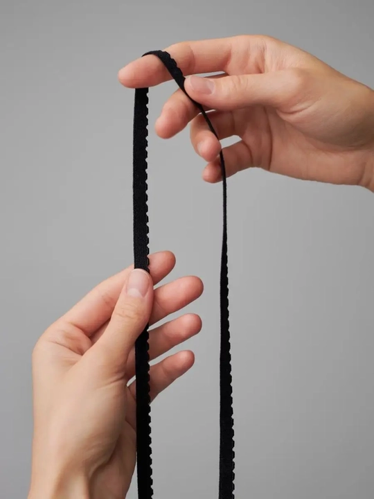 Festonli rezinka, ichki kiyimlar uchun, 5 m, kengligi 8 mm