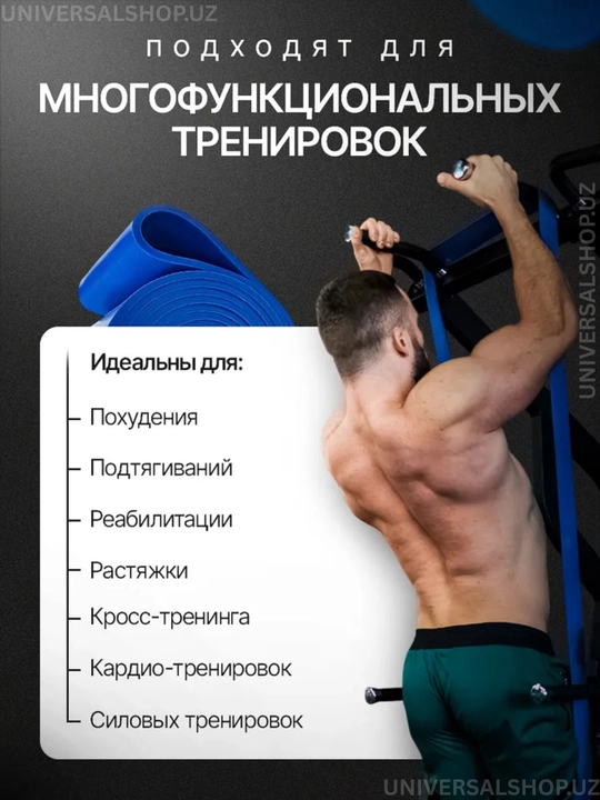Резинка для фитнеса, латексная, универсальная, для тренировок, сопротивление 2 - 104 кг