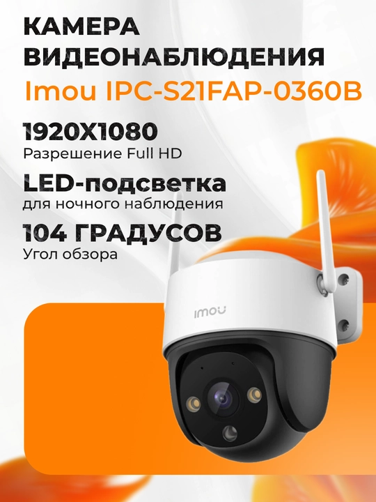 Камера видеонаблюдения Imou IPC-S21FAP-0360B - 