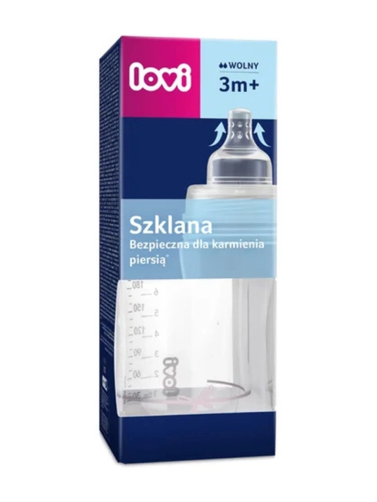 LOVI Shisha butilka DIAMOND GLASS 150/250 ml Baby Shower