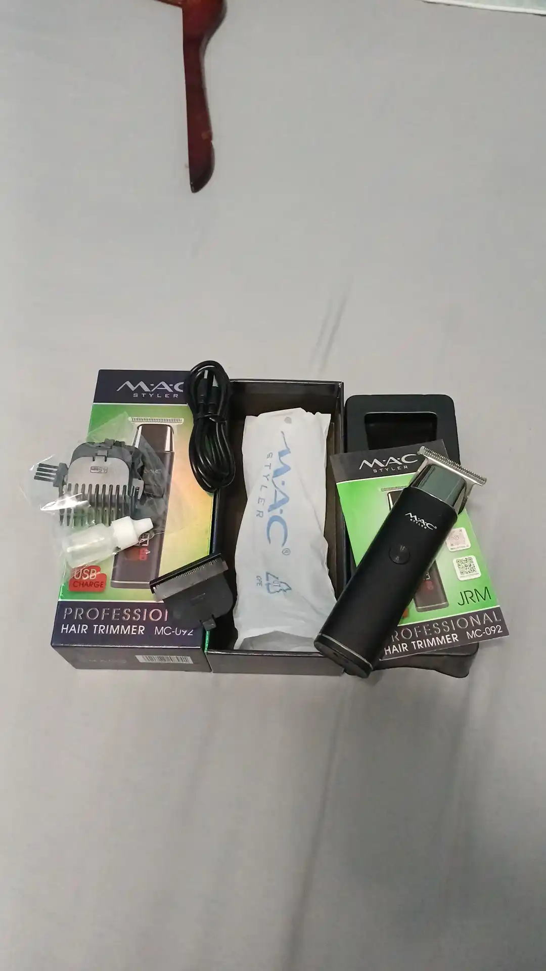 Simsiz soch olish mashinasi, MAC MC-092, LED displeyli soqol trimmer