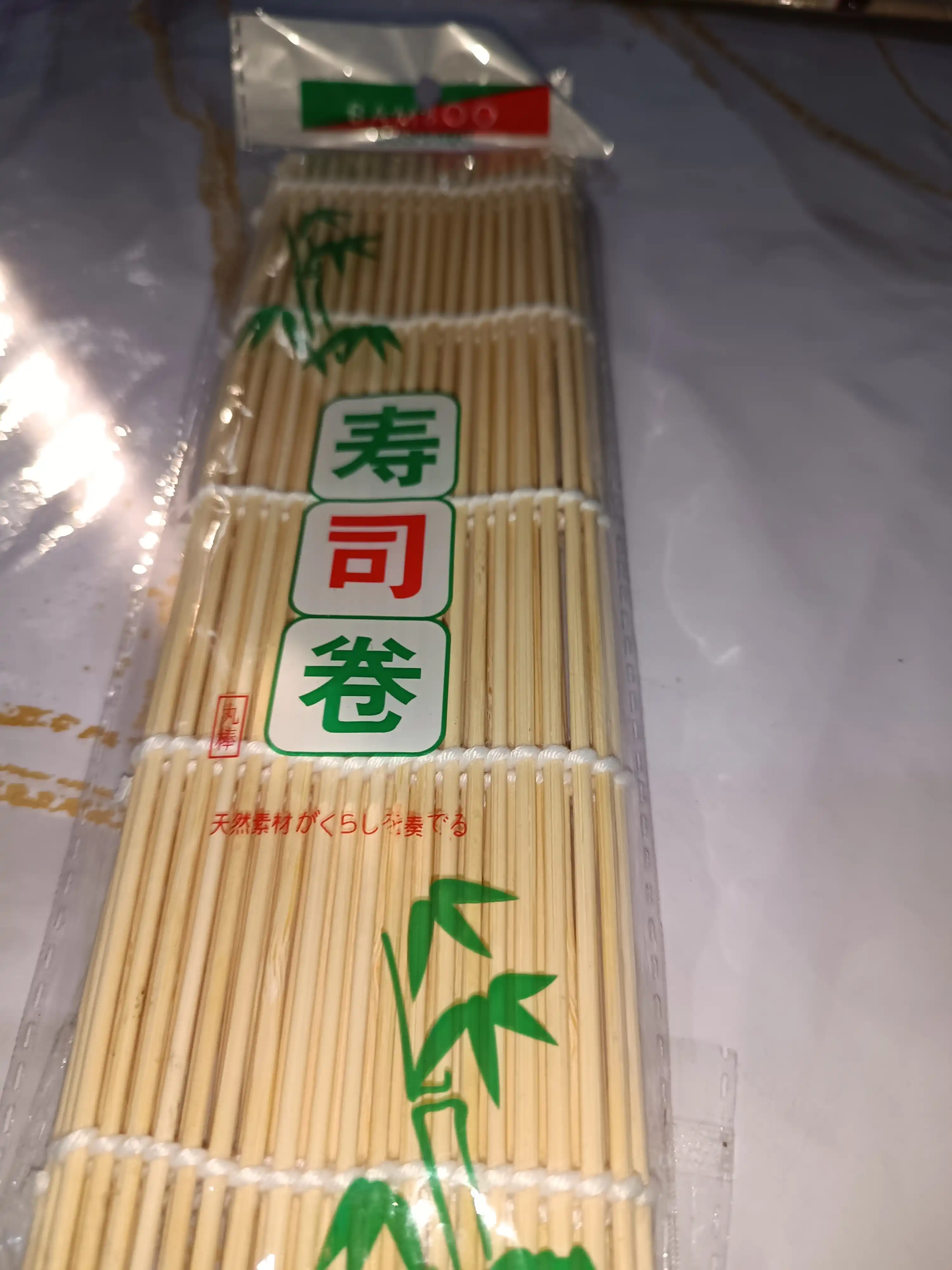Bambukli gilamcha sushi va rollar uchun, 24 * 24 sm