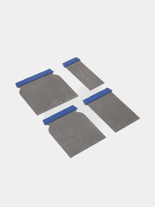 Po'lat spatulalar to'plami 4 dona - 50 mm, 80 mm, 100 mm, 120 mm - 
