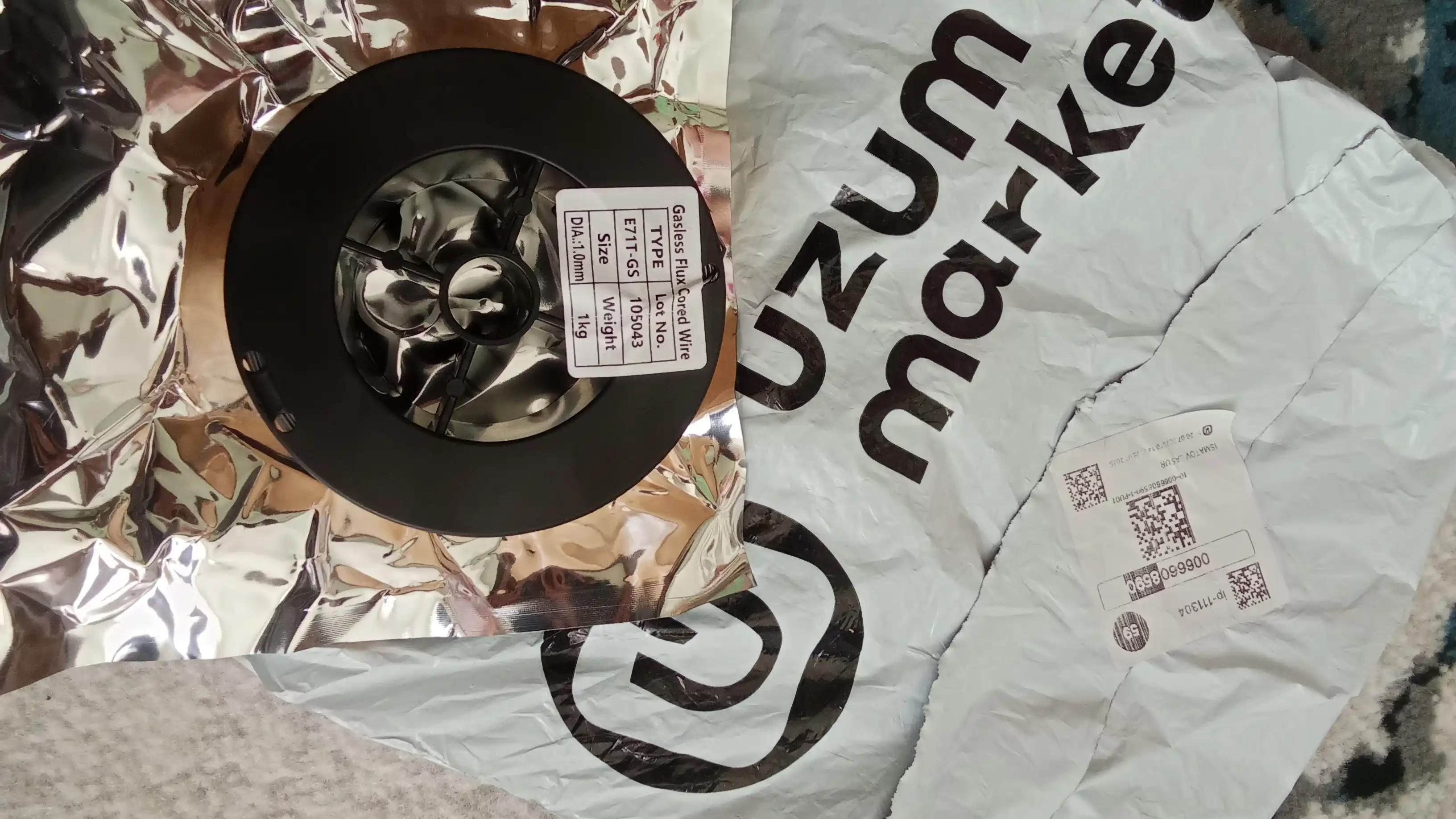 Payvandlash uchun kukunli sim, 1 kg, 1 mm, ART 2051