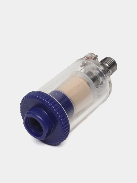Влагомаслоотделитель MF80 1/4", воздушный фильтр-сепаратор для краскопульта/аэрографа - 
