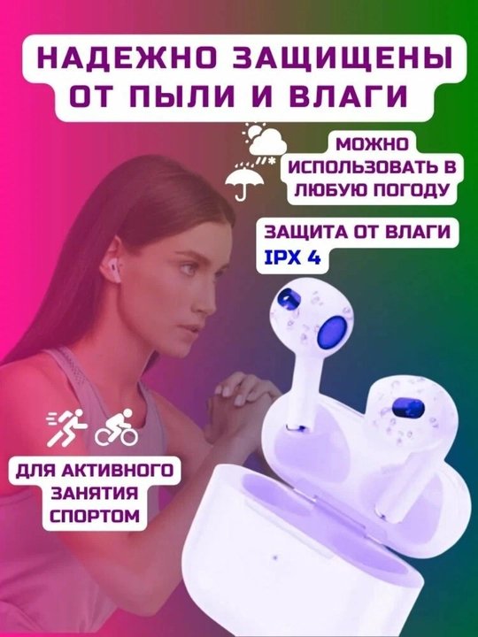 Simsiz Bluetooth quloqchinlar Pro 2, sensorli boshqaruv, iPhone va Android bilan mos - 
