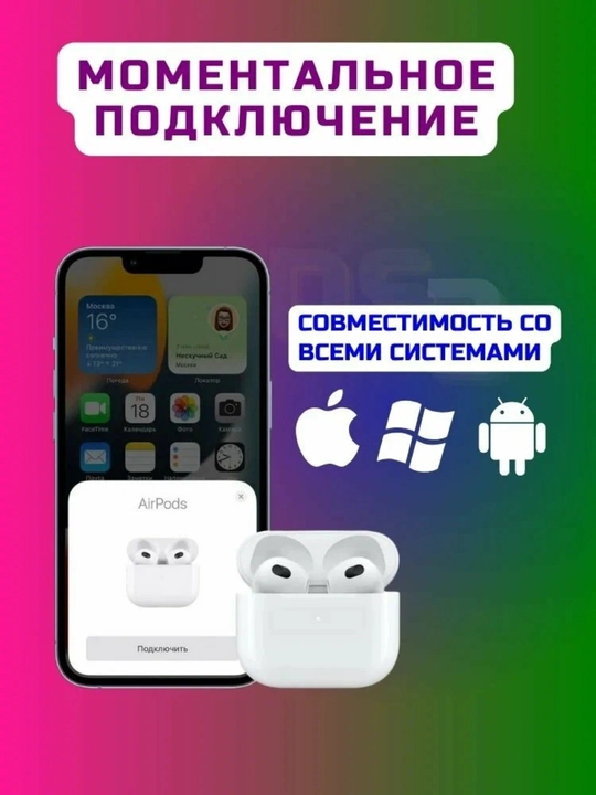 Simsiz Bluetooth quloqchinlar Pro 2, sensorli boshqaruv, iPhone va Android bilan mos
