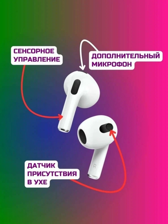 Simsiz Bluetooth quloqchinlar Pro 2, sensorli boshqaruv, iPhone va Android bilan mos