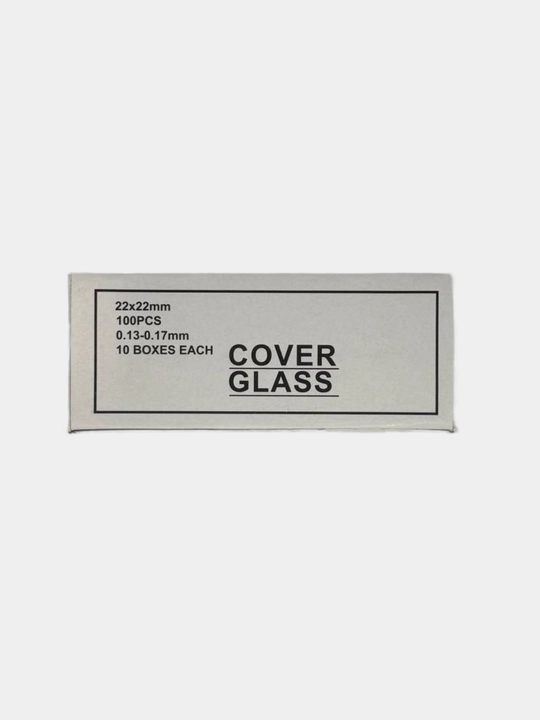 Mikroskop uchun yopuvchi oynachalar, 22×22 mm, 1000 dona