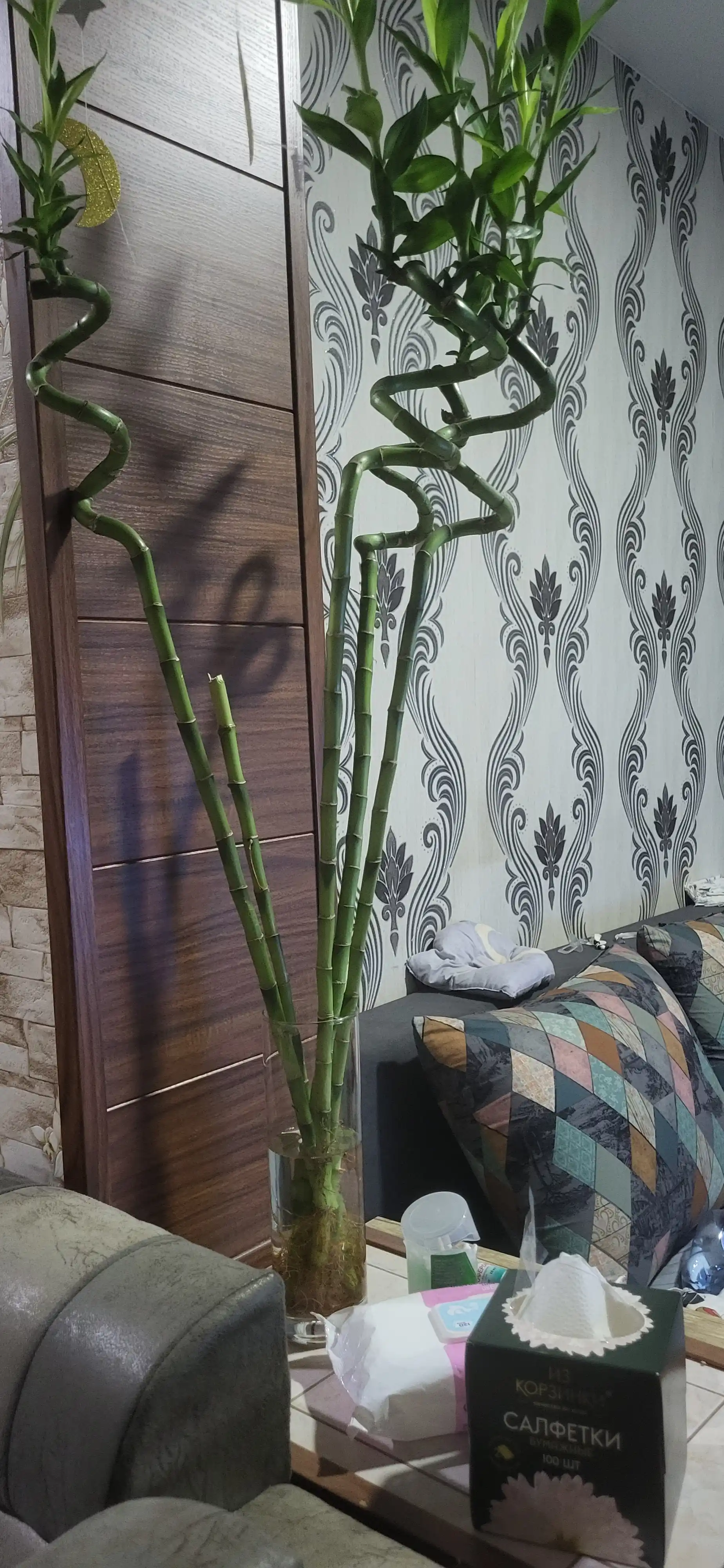 Pasabahce Flora shisha guldoni, 26.5 sm, 1 l, shaffof, quruq gullar va guldastalar uchun mo‘ljallangan