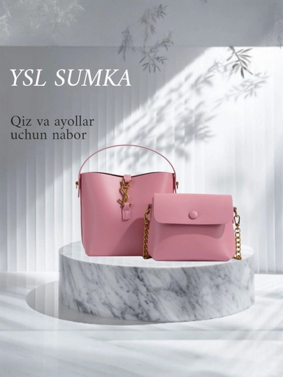Женская сумка через плечо YSL — MIKKI-SUMKAAA-КОНФЕТН
