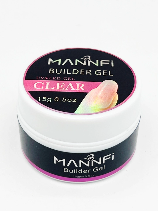 Гель для наращивания и моделирования ногтей цветной, MANNFI, 15 g