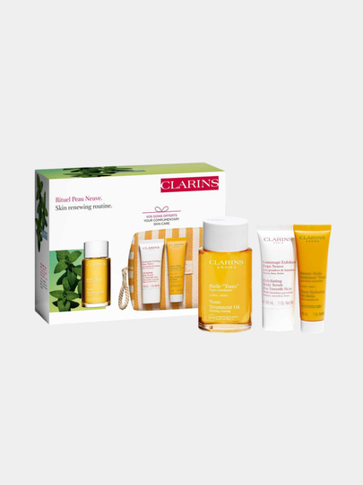 Набор для ухода за телом Clarins Skin Renewing Routine Set, 4 в 1 - 