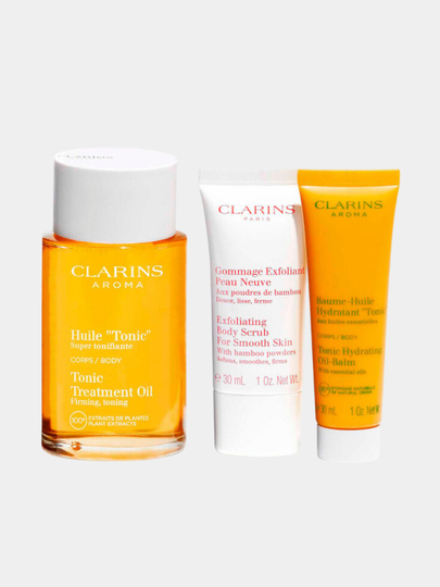Набор для ухода за телом Clarins Skin Renewing Routine Set, 4 в 1