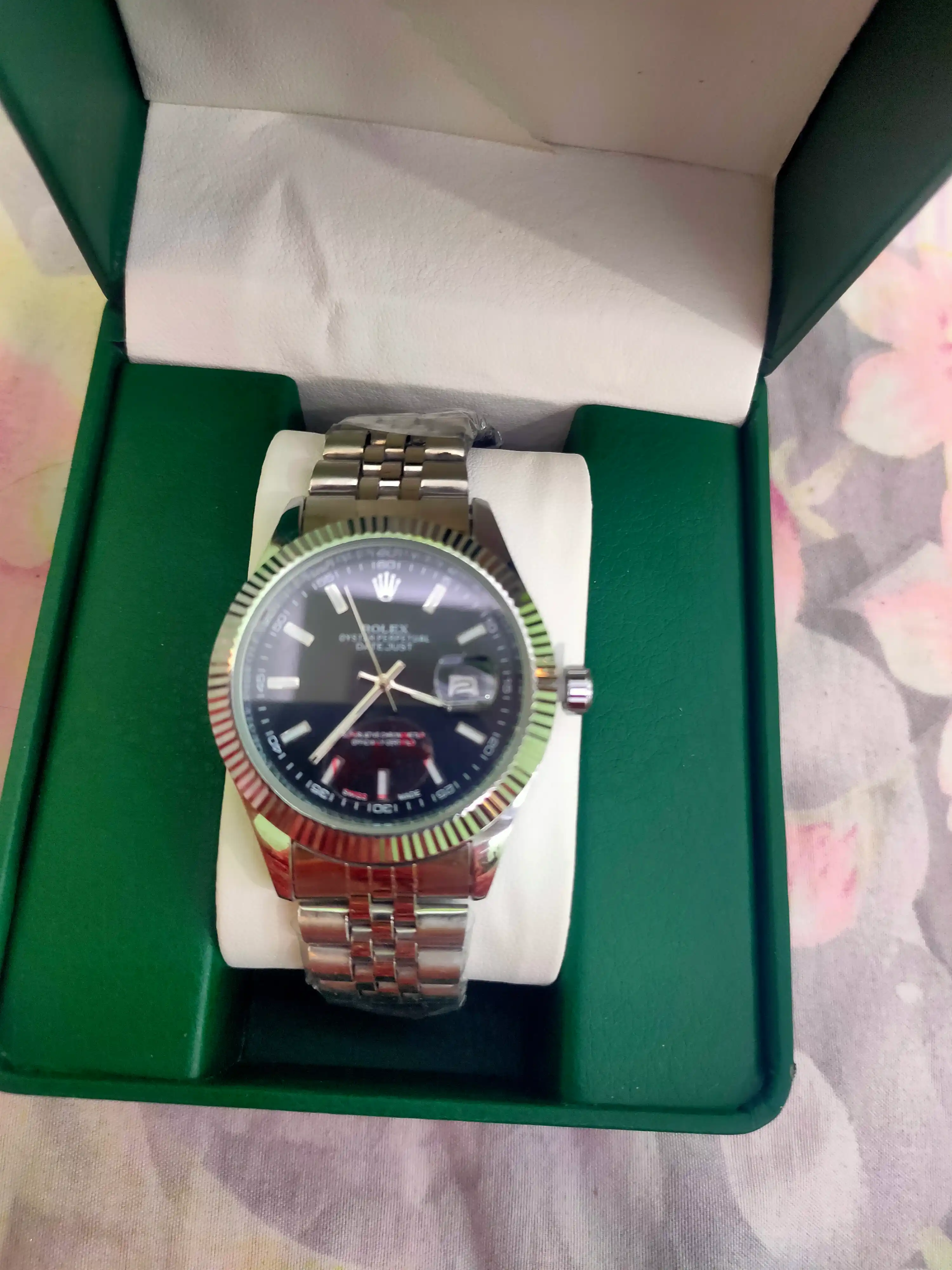 Erkaklar qo'l soati Rolix datejust 42 mm, kvarts mexanizmli, sovg'a to'plami bilan birga